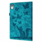 For iPad mini 2024 / 2021 Butterfly Cat Embossing Leather Tablet Case(Sky Blue) - 3