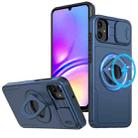 For Samsung Galaxy A05 4G Camshield MagSafe Ring Holder Armor Phone Case(Blue) - 1