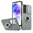 For Samsung Galaxy A35 5G Camshield MagSafe Ring Holder Armor Phone Case(Titanium Grey) - 1
