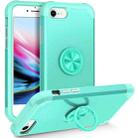 For iPhone SE 2022 / 2020 / 8 / 7 L2 Rotating Ring Holder Magnetic Phone Case(Mint Green) - 1
