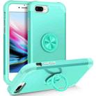 For iPhone 8 Plus / 7 Plus L2 Rotating Ring Holder Magnetic Phone Case(Mint Green) - 1