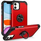 For iPhone 11 L2 Rotating Ring Holder Magnetic Phone Case(Red) - 1