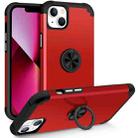 For iPhone 13 L2 Rotating Ring Holder Magnetic Phone Case(Red) - 1