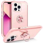 For iPhone 13 Pro L2 Rotating Ring Holder Magnetic Phone Case(Rose Gold) - 1