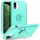 For iPhone XR L2 Rotating Ring Holder Magnetic Phone Case(Mint Green) - 1