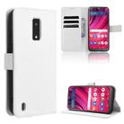 For BLU View 4 / View 2 2023 Diamond Texture Leather Phone Case(White) - 1