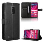 For BLU View 4 / View 2 2023 Diamond Texture Leather Phone Case(Black) - 1