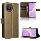 For itel S23 S665L Diamond Texture Leather Phone Case(Brown) - 1