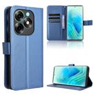 For Itel S23+ S681LN Diamond Texture Leather Phone Case(Blue) - 1