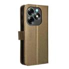 For itel S23+ S681LN Diamond Texture Leather Phone Case(Brown) - 3