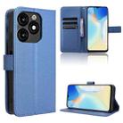 For itel A70 A665L Diamond Texture Leather Phone Case(Blue) - 1