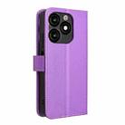 For itel A70 A665L Diamond Texture Leather Phone Case(Purple) - 3