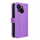 For itel A50C Diamond Texture Leather Phone Case(Purple) - 3