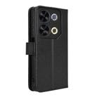 For itel P65 4G Diamond Texture Leather Phone Case(Black) - 3