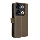 For itel P65 4G Diamond Texture Leather Phone Case(Brown) - 3