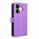 For itel A80 4G Diamond Texture Leather Phone Case(Purple) - 3