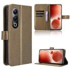 For itel S25 4G Diamond Texture Leather Phone Case(Brown) - 1