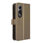 For itel S25 4G Diamond Texture Leather Phone Case(Brown) - 3