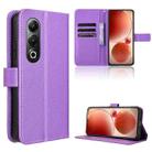 For itel S25 4G Diamond Texture Leather Phone Case(Purple) - 1