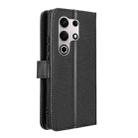 For itel S25 Ultra 4G Diamond Texture Leather Phone Case(Black) - 3