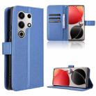 For itel S25 Ultra 4G Diamond Texture Leather Phone Case(Blue) - 1