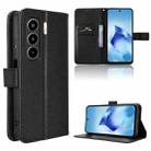 For itel Power 70 Diamond Texture Leather Phone Case(Black) - 1