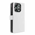 For itel A90 4G Diamond Texture Leather Phone Case(White) - 3