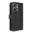 For itel A90 4G Diamond Texture Leather Phone Case(Black) - 3