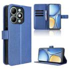 For itel A90 4G Diamond Texture Leather Phone Case(Blue) - 1