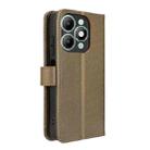 For itel A90 4G Diamond Texture Leather Phone Case(Brown) - 3