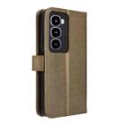 For itel City 100 4G Diamond Texture Leather Phone Case(Brown) - 3