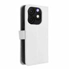 For itel Zeno 10 Diamond Texture Leather Phone Case(White) - 3