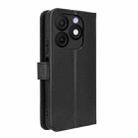 For itel Zeno 10 Diamond Texture Leather Phone Case(Black) - 3