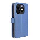 For itel Zeno 10 Diamond Texture Leather Phone Case(Blue) - 3