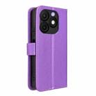 For itel Zeno 10 Diamond Texture Leather Phone Case(Purple) - 3