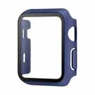 For Apple Watch Series 6 / 5 / 4 / SE 44mm Painting PC Hybrid Tempered Film Integrated Watch Case(Midnight Blue) - 1