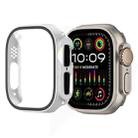 For Apple Watch Ultra 2 / Ultra 49mm Painting PC Hybrid Tempered Film Integrated Watch Case(Silver) - 1