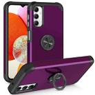 For Samsung Galaxy A14 5G L2 Rotating Ring Holder Magnetic Phone Case(Dark Purple) - 1