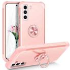 For Samsung Galaxy S22 5G L2 Rotating Ring Holder Magnetic Phone Case(Rose Gold) - 1