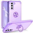 For Samsung Galaxy S22 5G L2 Rotating Ring Holder Magnetic Phone Case(Light Purple) - 1