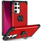 For Samsung Galaxy S22 Ultra 5G L2 Rotating Ring Holder Magnetic Phone Case(Red) - 1