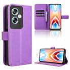 For OnePlus Nord N30 SE Diamond Texture Leather Phone Case(Purple) - 1