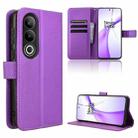 For OnePlus Nord CE4 5G Diamond Texture Leather Phone Case(Purple) - 1