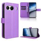 For OnePlus Nord 4 5G Diamond Texture Leather Phone Case(Purple) - 1