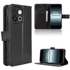 For OnePlus 13T Diamond Texture Leather Phone Case(Black) - 1
