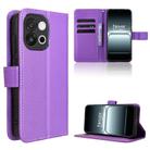 For OnePlus 13T Diamond Texture Leather Phone Case(Purple) - 1
