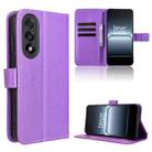 For OnePlus Ace 5 Ultra 5G Diamond Texture Leather Phone Case(Purple) - 1