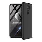 For Xiaomi Redmi 9 GKK Three Stage Splicing Full Coverage PC Protective Case(Black) - 1