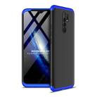 For Xiaomi Redmi 9 GKK Three Stage Splicing Full Coverage PC Protective Case(Black Blue) - 1