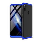For Samsung Galaxy A11 GKK Three Stage Splicing Full Coverage PC Protective Case(Black Blue) - 1